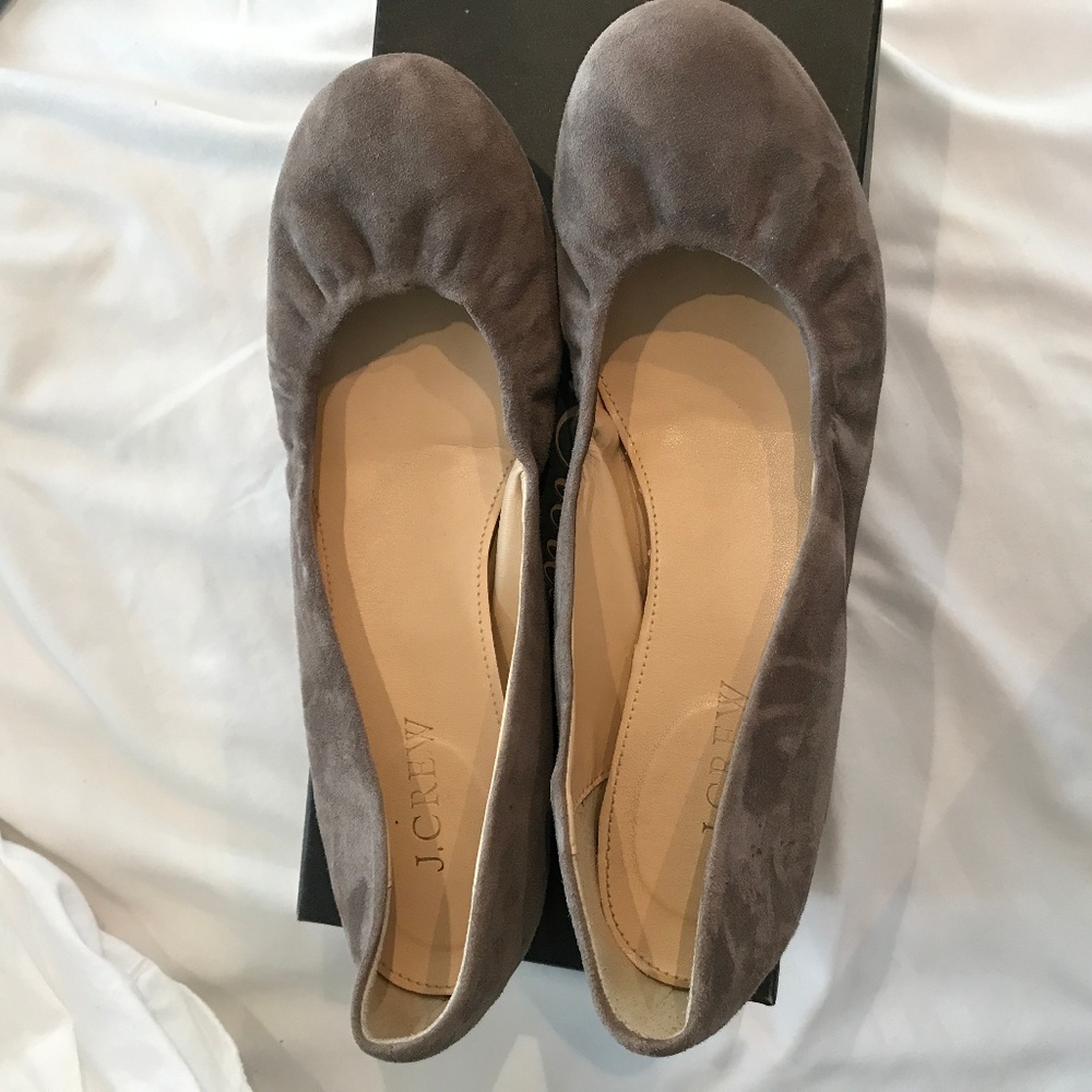 J. Crew Cece flats in warm fig